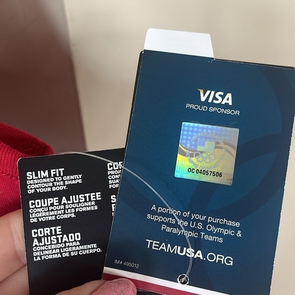 Brand New Nike Team USA Just Do It Red Racerback Tank Top Olympics Slim Fit - Picture 8 of 14